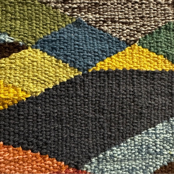 Woven Wall Hanging Sunset Colors Wall Art Tapestry Contemporary NEW 30” - Picture 6 of 9